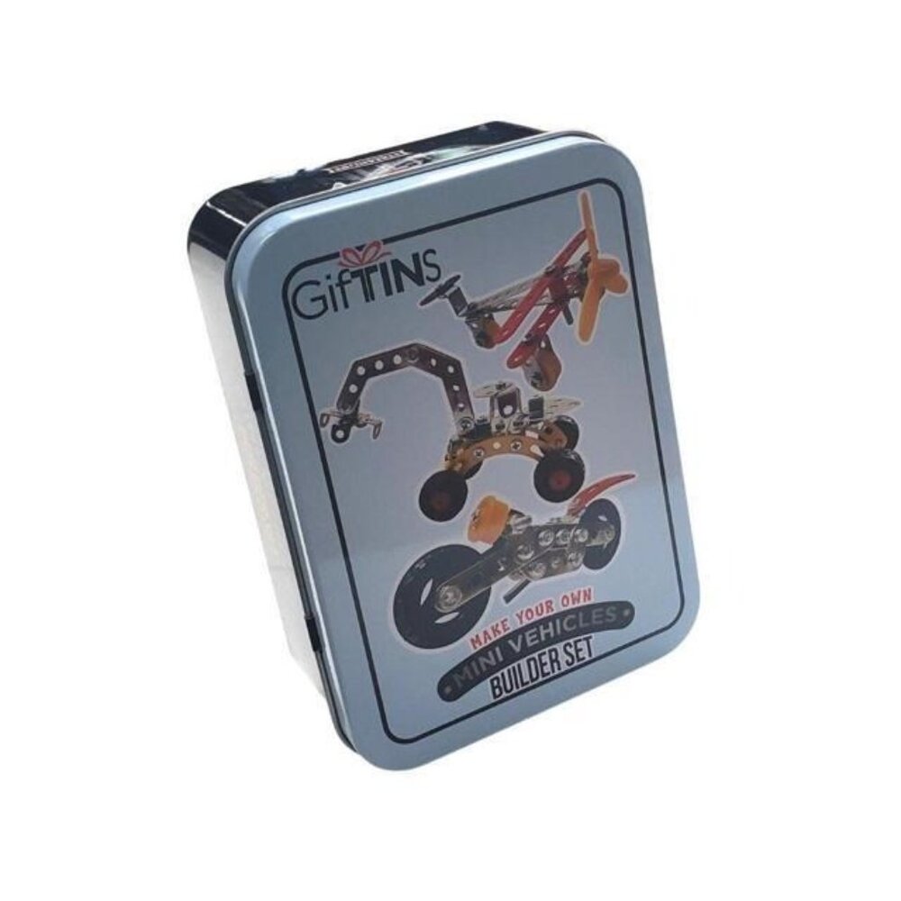 Make Your Own Mini Vehicles Builder Set In Giftins Tin